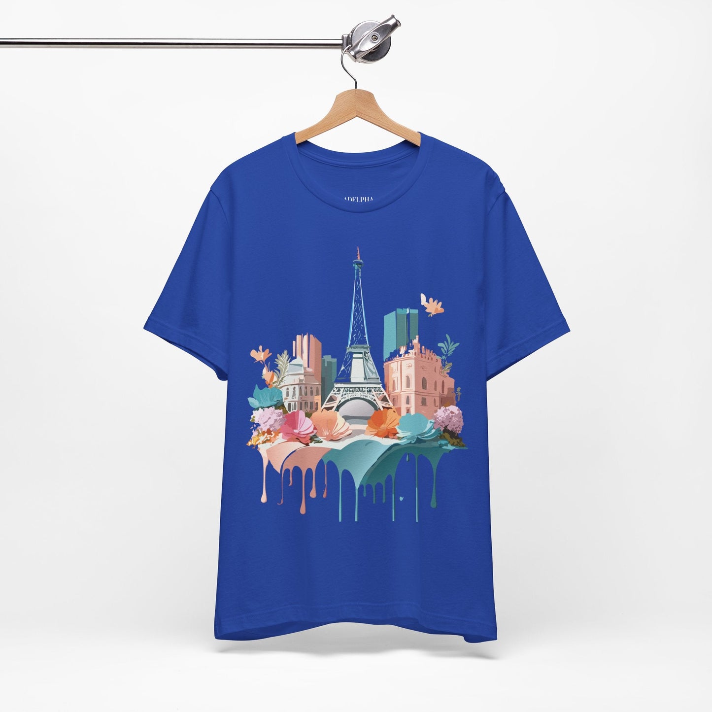 Paris Tourist Shirt Unisex Graphic Tee With Vintage Inspired Artwork By Adelpha Collection