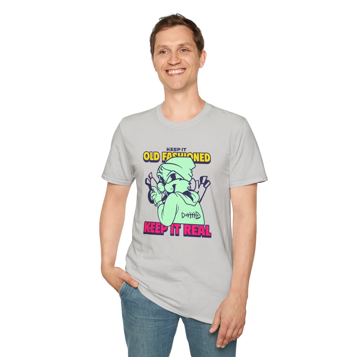Funny Animals Tees Unisex T Shirt Gildan Softstyle 64000 100 Percent Ring Spun Cotton