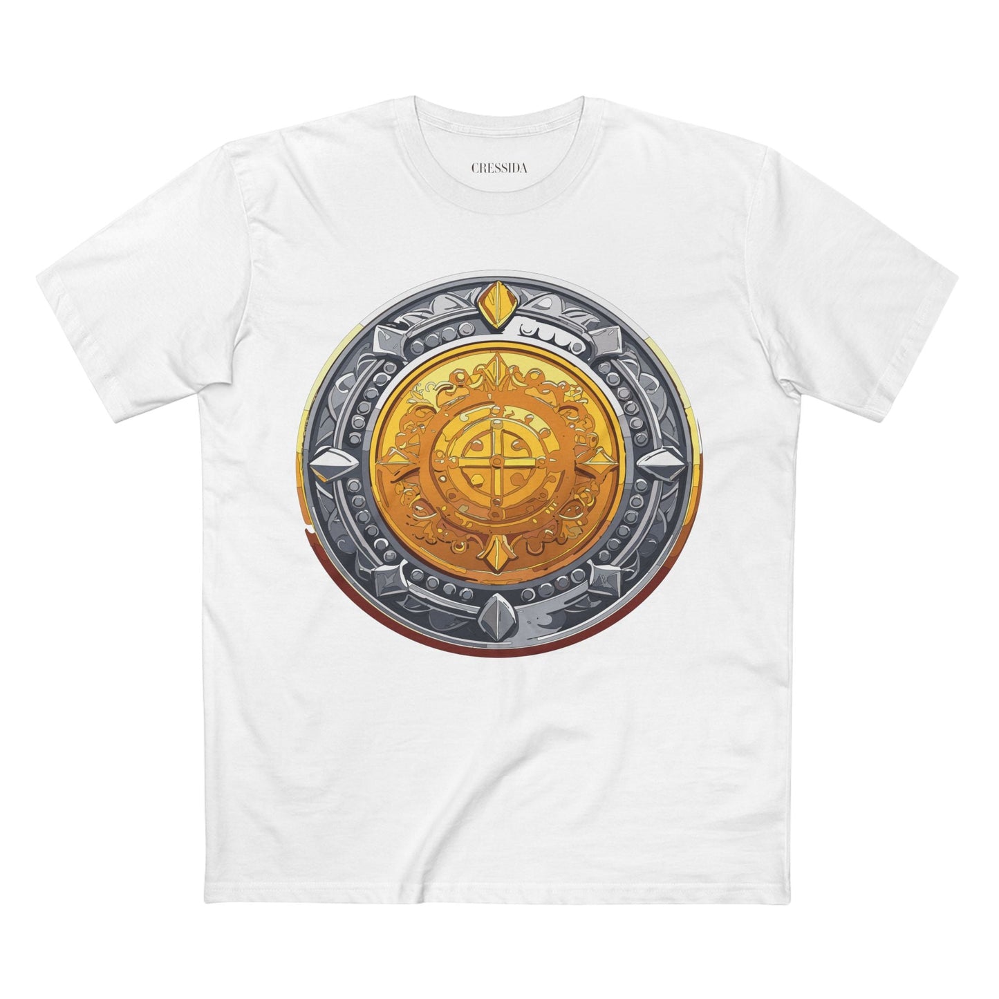 Antique Gold Coin Graphic Design T-Shirt Unisex 100 Cotton With Golden Print Artwork Tee 4