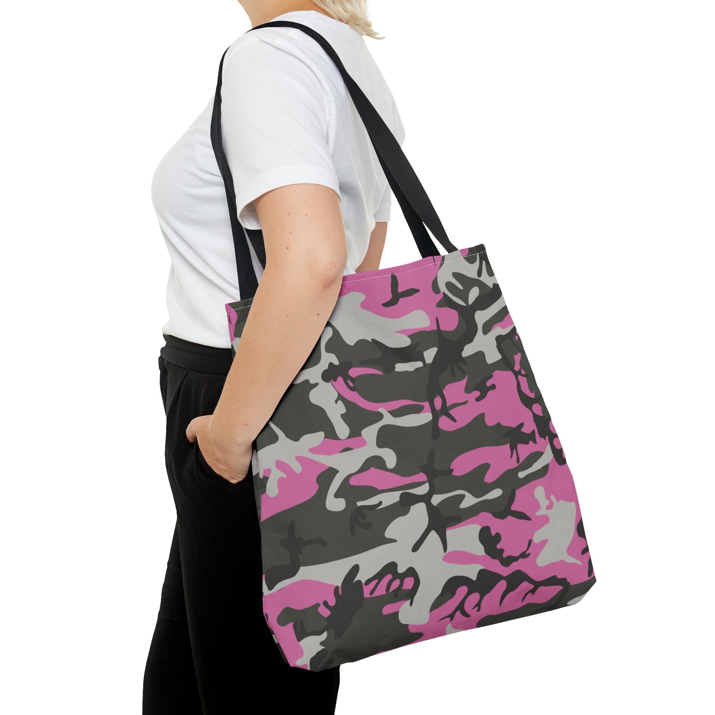 Canvas Bag with Abstract Prints