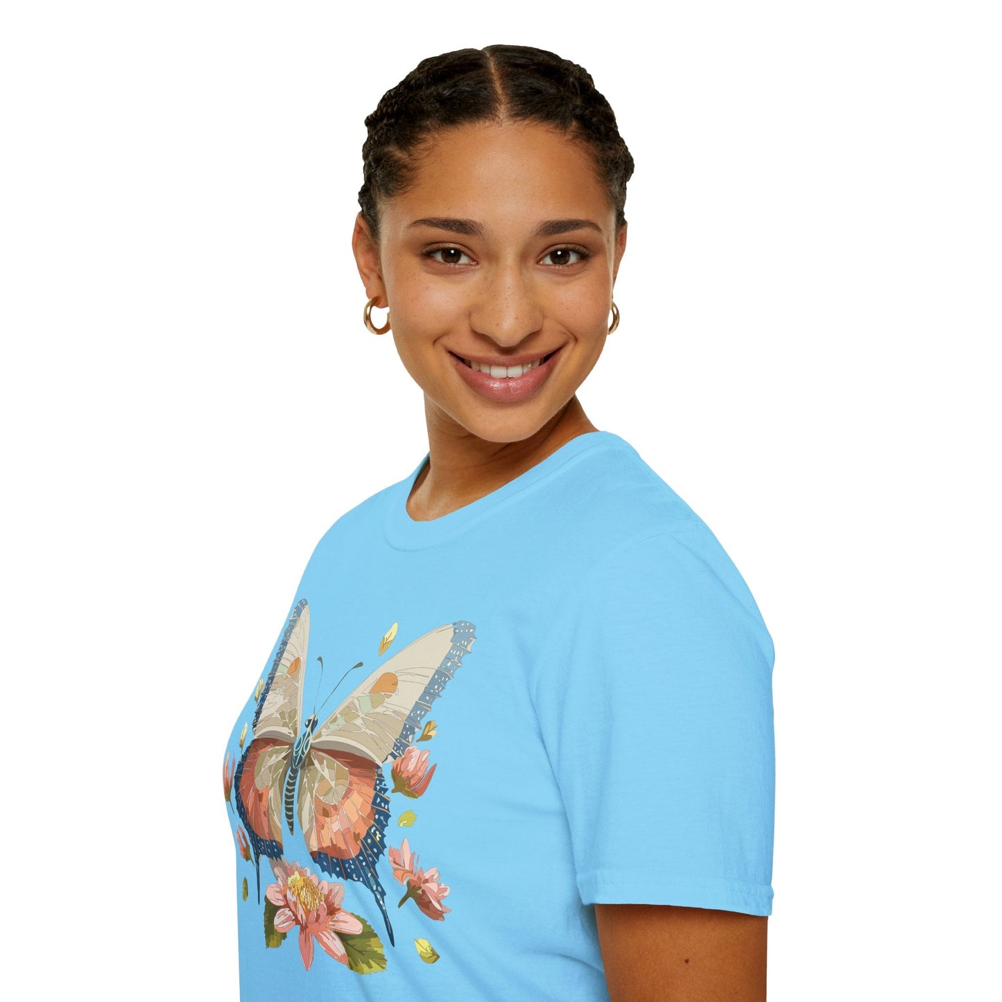 Butterfly Shirt Unisex Softstyle T Shirt Gildan 64000 100 Cotton Monarch Butterfly Gift