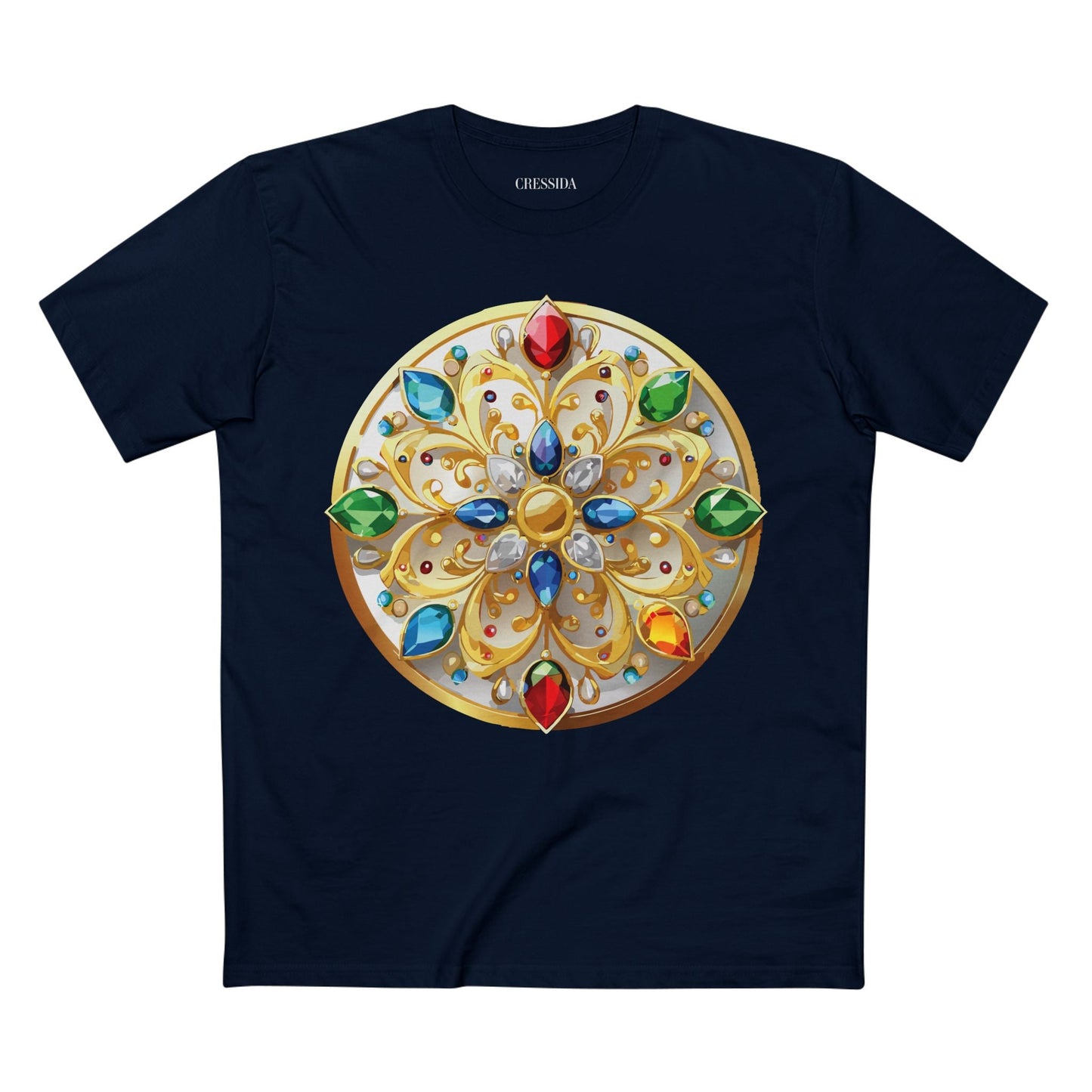 Medallion Graphic T-Shirt Unisex 100 Cotton With Gold Art Design Medal Tee 3