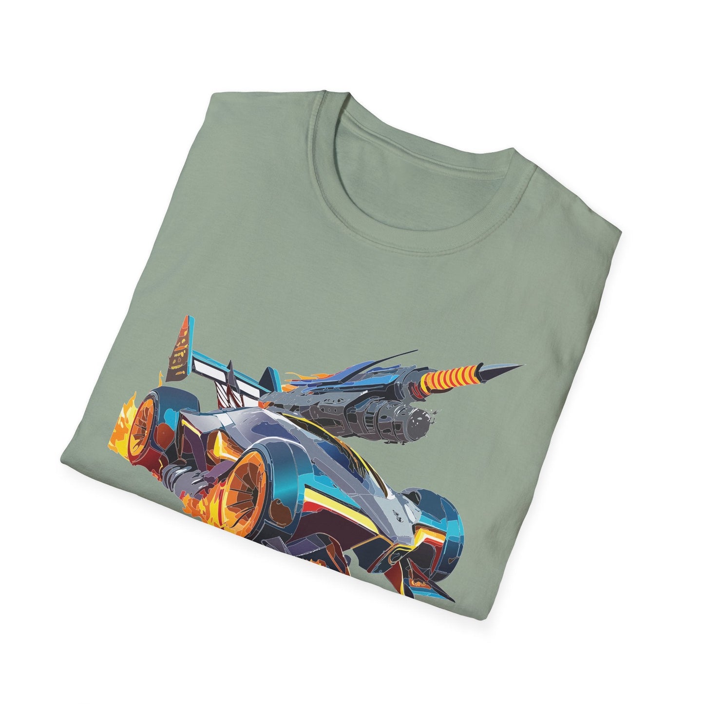 Unisex Car T Shirt Softstyle Cotton Tee With Car Design Hot Wheels Graphic Tee For Men And Women