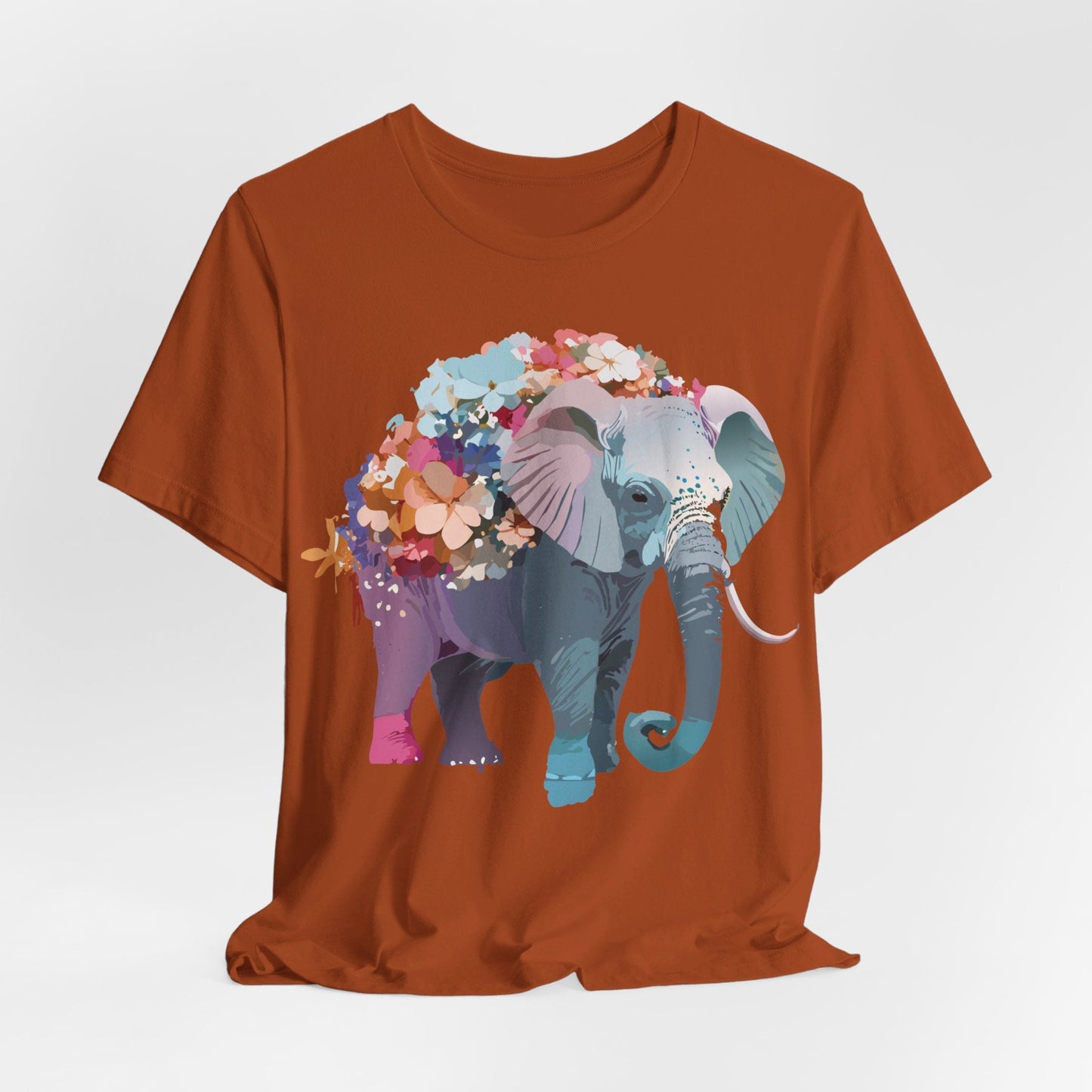 Elephant Graphic T Shirt Unisex Vintage Inspired Adelpha Artwork Short Sleeve Tee