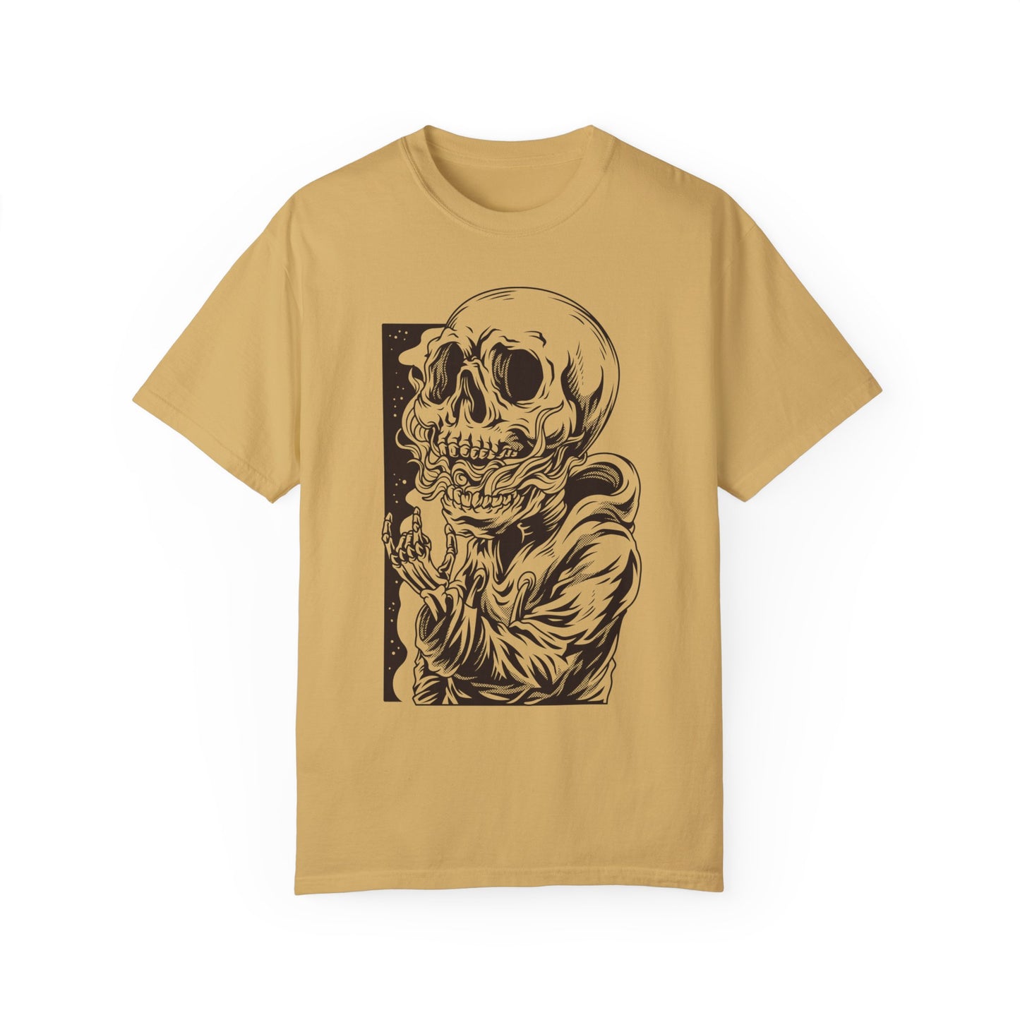 Unisex Cotton Tee Shirt with Skull