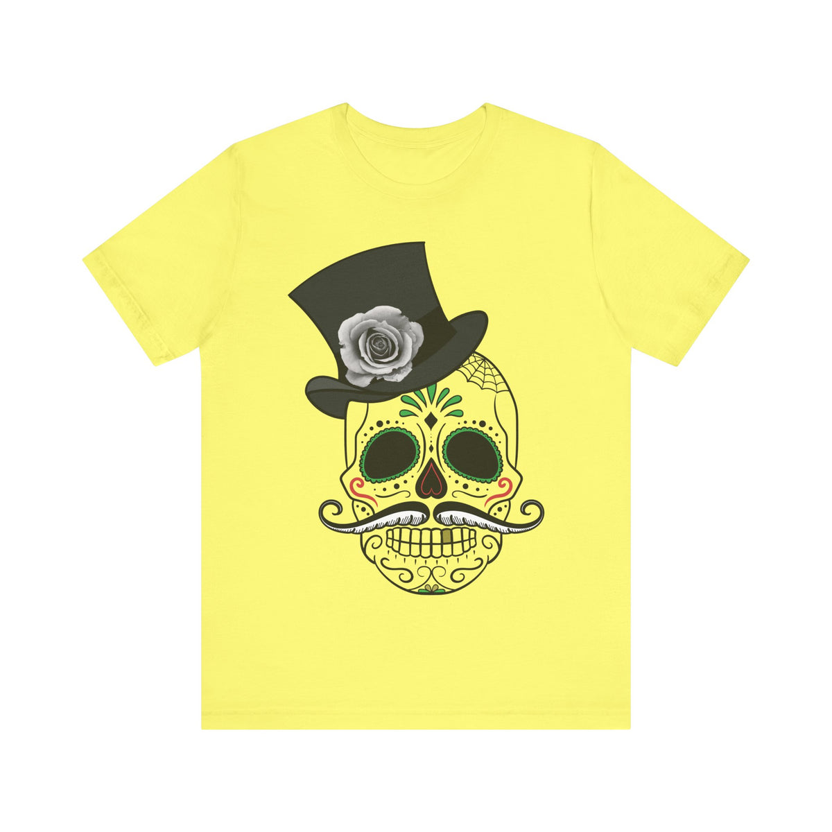 Camiseta unisex de algodón con calavera