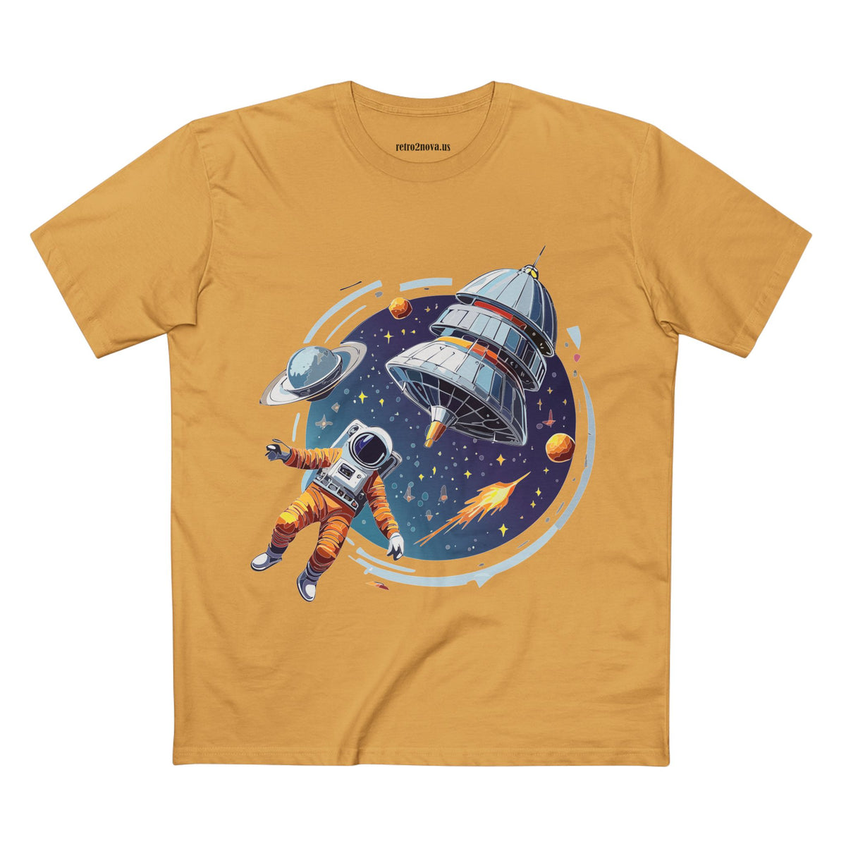 Cosmos Astronaut Graphic Tee Staple Unisex 100 Cotton Tee Shirt - CS-28