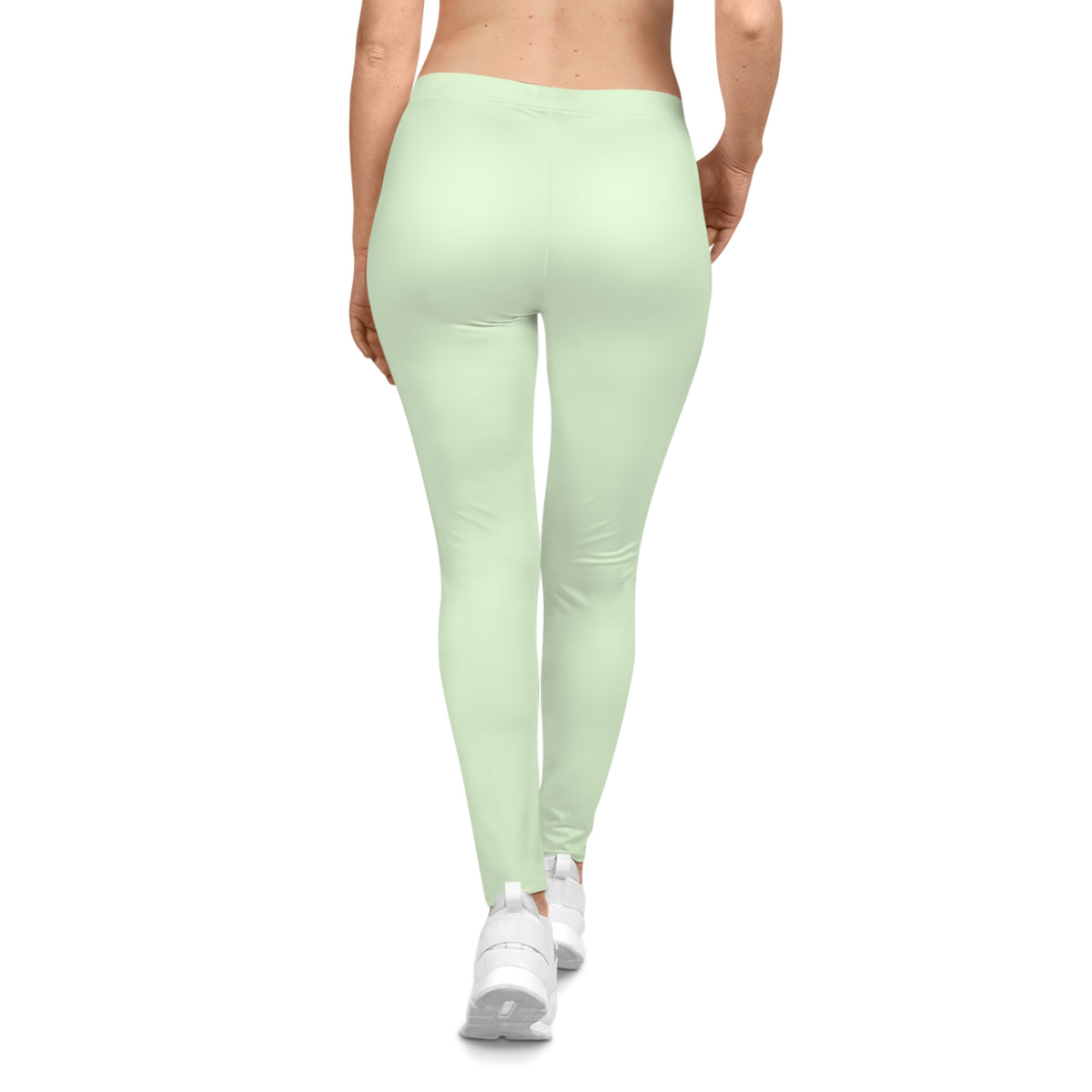 Frosted Mint Color Women's Poly-Span Casual Leggings XS-2XL
