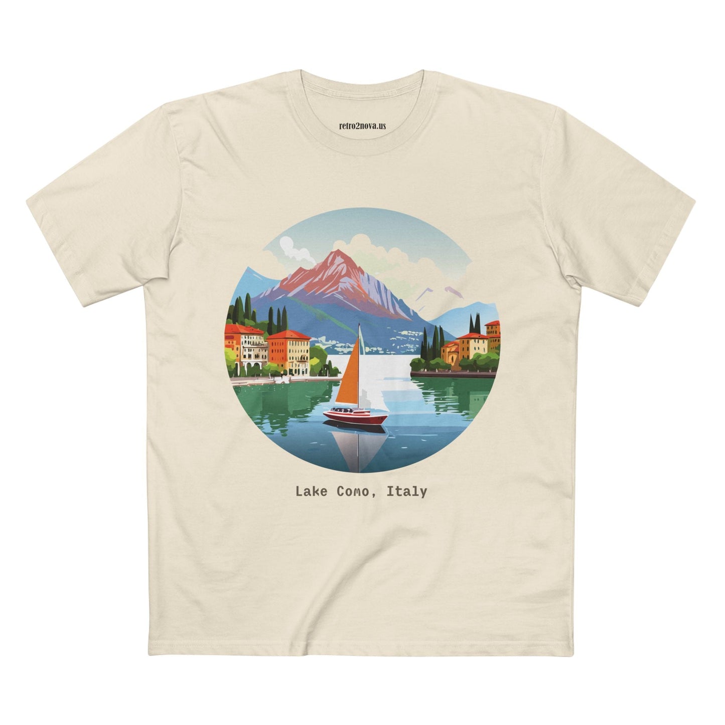 Italy Travel Shirt Unisex Premium Cotton Tee With Original Art Design From Retro2Nova TT23
