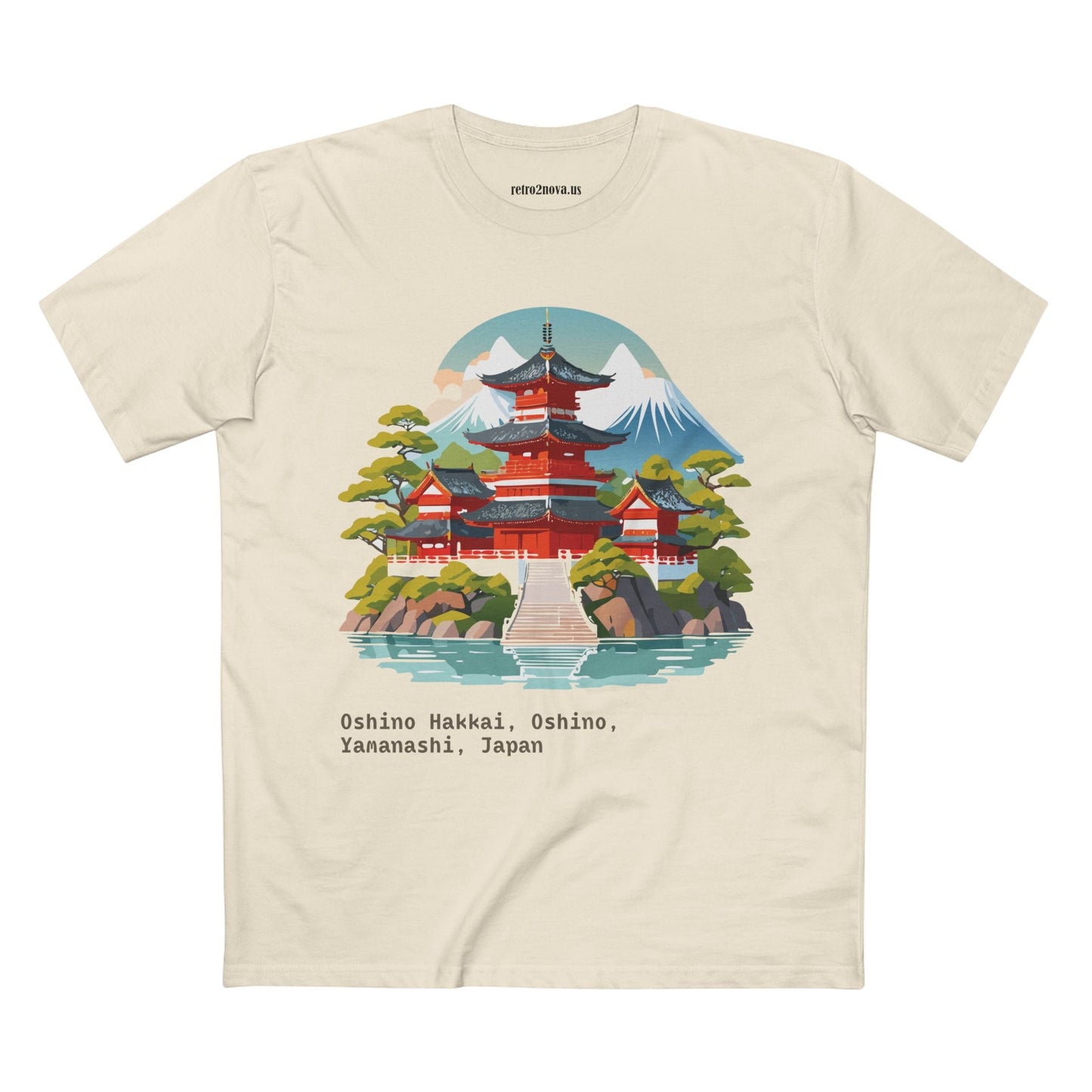 Retro2Nova Unisex Japan Shirt Travel Shirt TT30 Premium Cotton Tee With Original Art Design