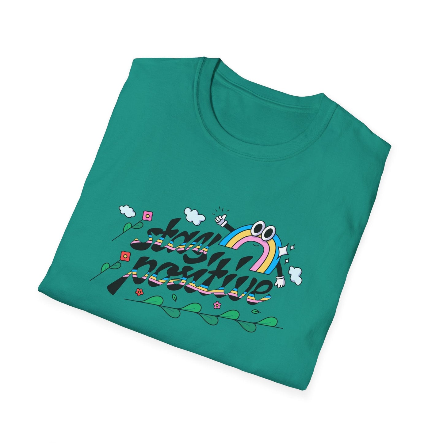 Positive Slogan T Shirts Unisex Softstyle Tee With Positive Words And Good Quotes Gildan 64000
