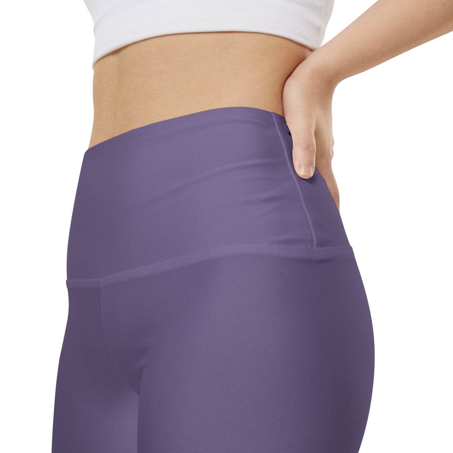 Dirty Purple Women's Lavender Workout Shorts — High-Waist Athletic Biker Shorts