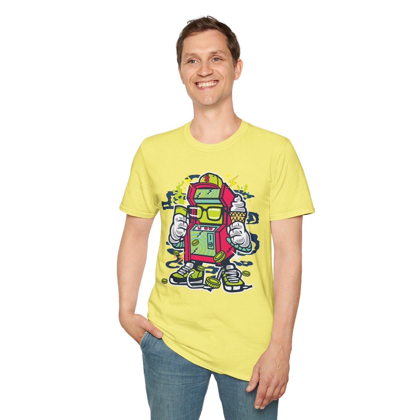 Cartoon T Shirt Animation Tee Funny Graphic Unisex Gildan Softstyle 64000 100 Percent Cotton