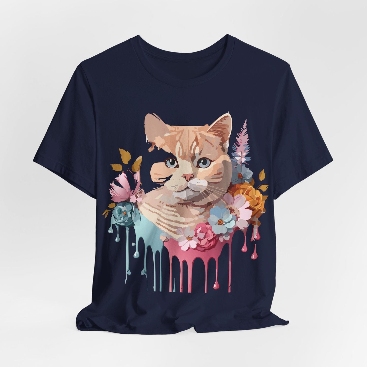 Adelpha Cat Graphic T Shirt Unisex Short Sleeve Art Design Tee Vintage Inspired