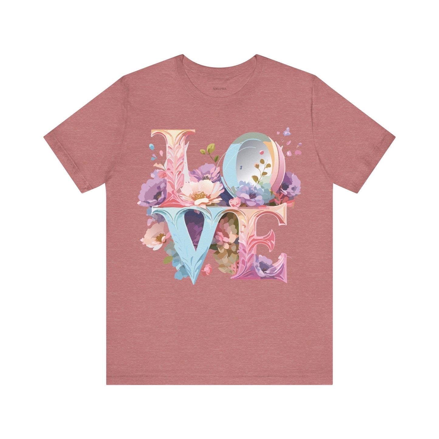 Adelpha Valentine Graphic Tee Unisex Short Sleeve Vintage Inspired Art Design for Everyday Wear