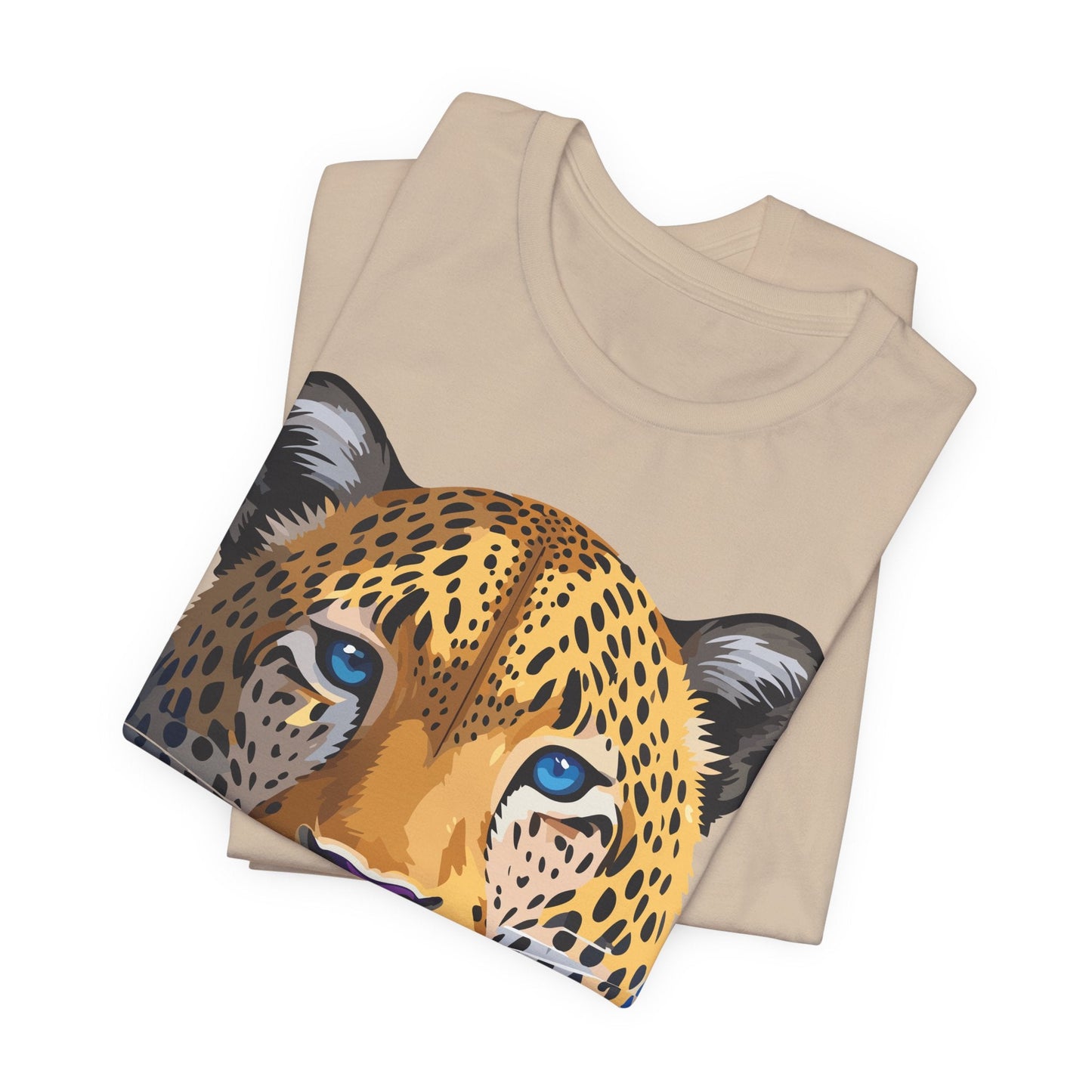 Unisex Animal Graphic Tee Shirt With Wildlife Art Design For Everyday Comfort Short Sleeve