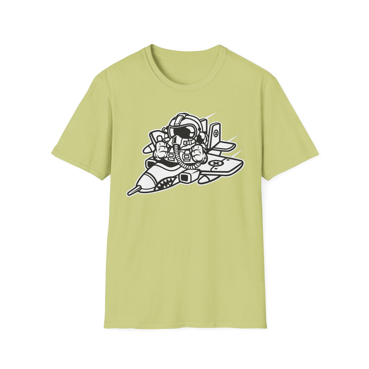 Unisex Cotton T-Shirt with Cartoon Graphic Design