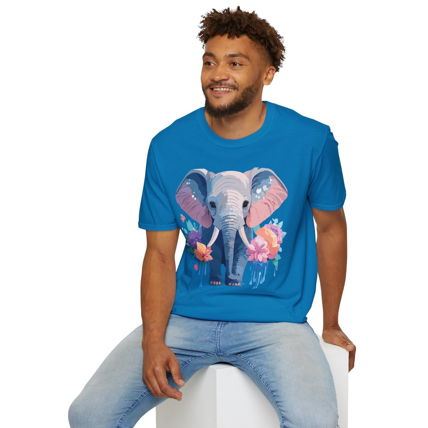 Elephant Graphic T Shirt Unisex Softstyle 64000 Cotton Animals T Shirt For Adults Premium