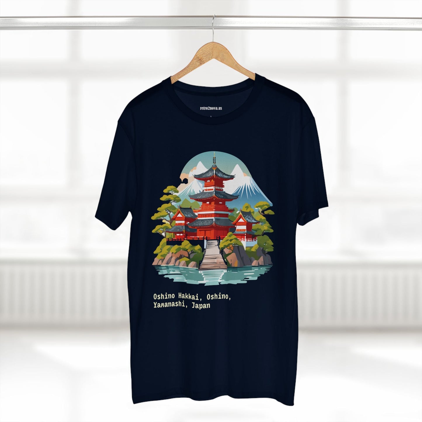 Retro2Nova Unisex Japan Shirt Travel Shirt TT30 Premium Cotton Tee With Original Art Design