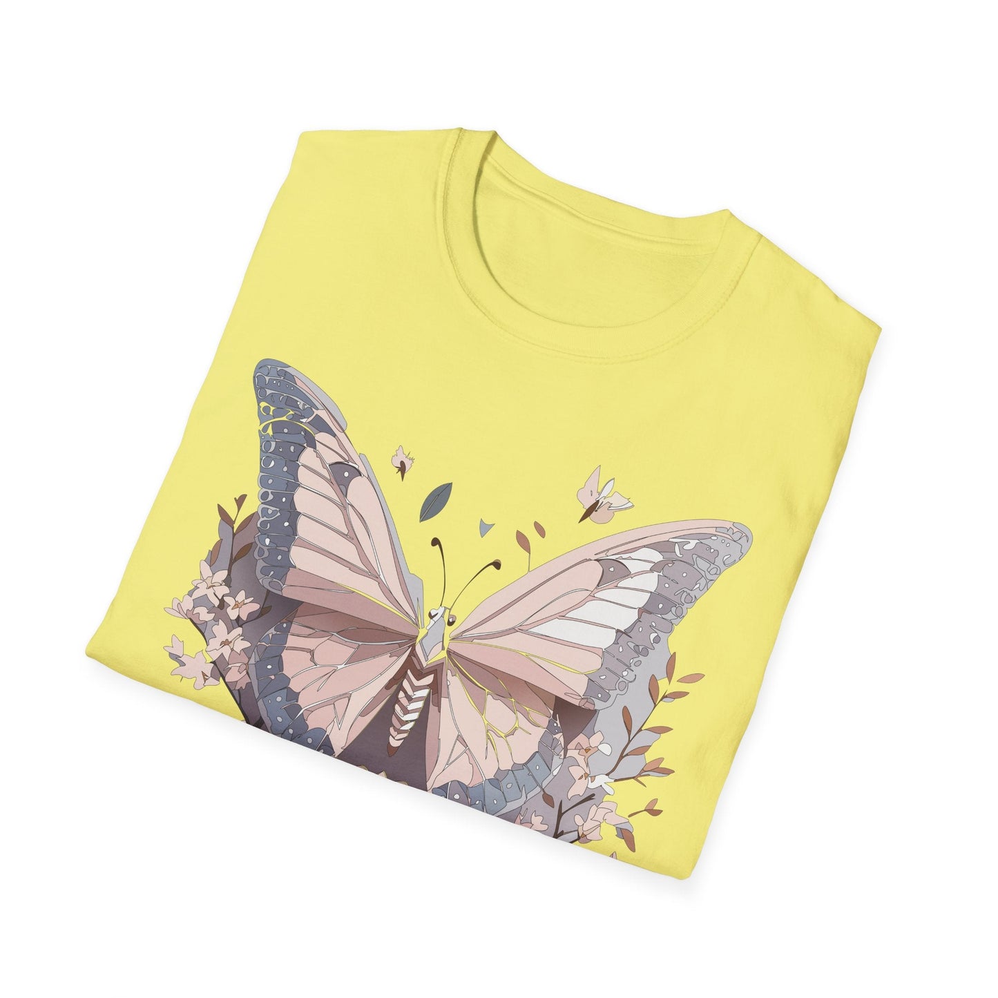 Butterfly Shirt Unisex Gildan Softstyle 64000 Monarch Butterfly Tee 100 Percent Ring Spun Cotton