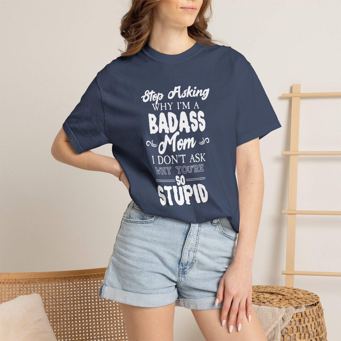 Mom T-shirt Mother's Day Mama Tee Unisex Comfort Colors Garment-Dyed Cotton h39