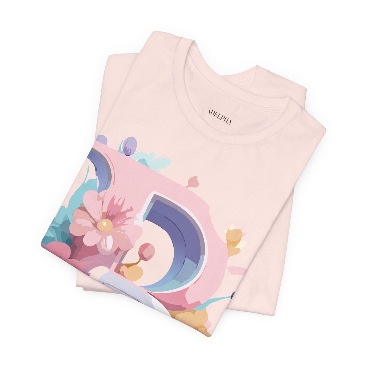 Letter B Shirt Unisex Graphic Tee By Adelpha With Vintage Inspired Artwork Short Sleeve