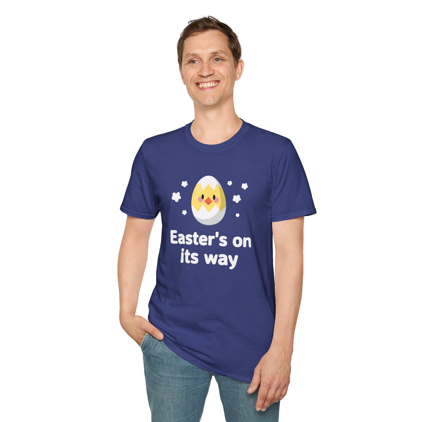Easter Day T Shirt with Easter Design and Signature Print Unisex Gildan Softstyle Tee One Hundred Percent Cotton