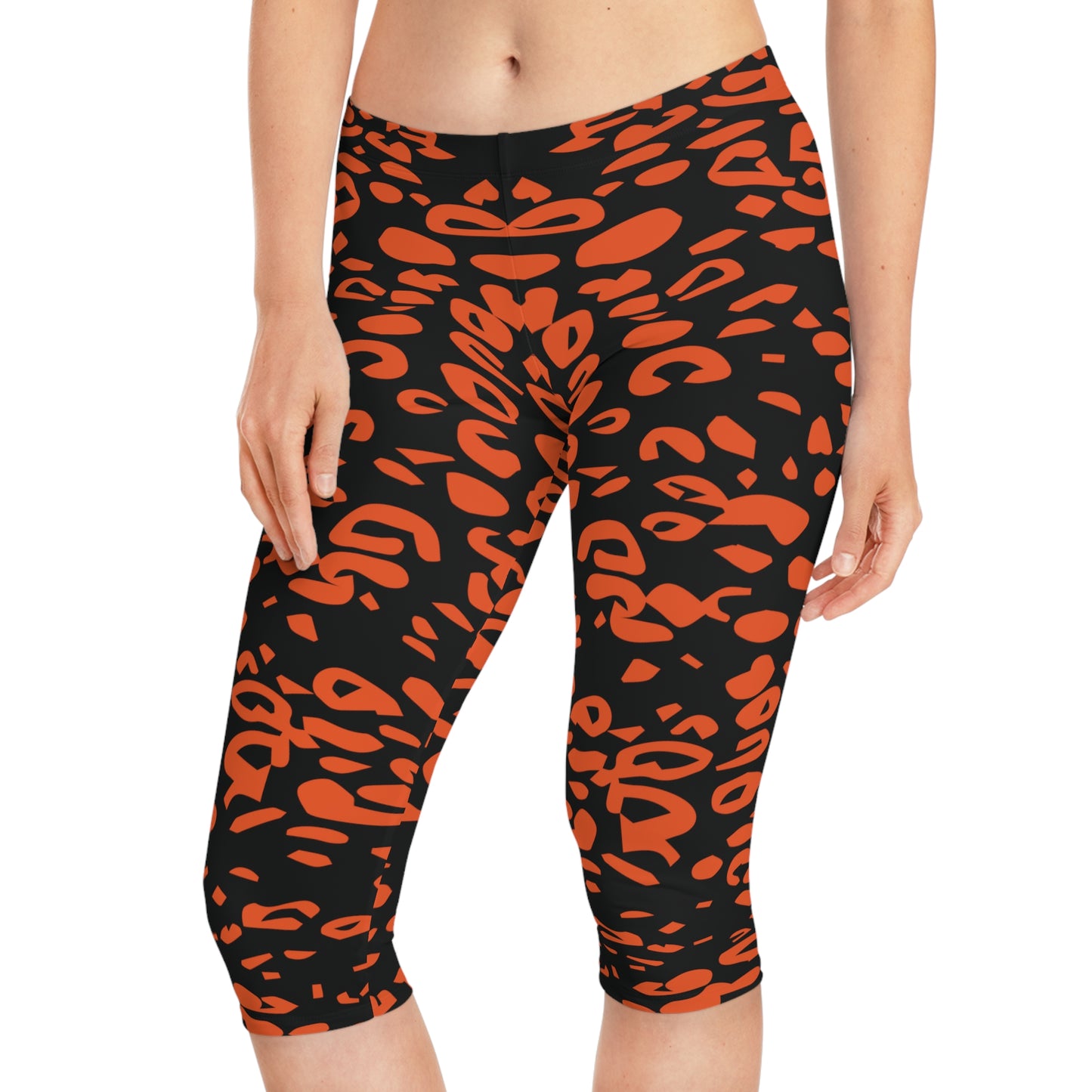 Legging capri à imprimé animalier