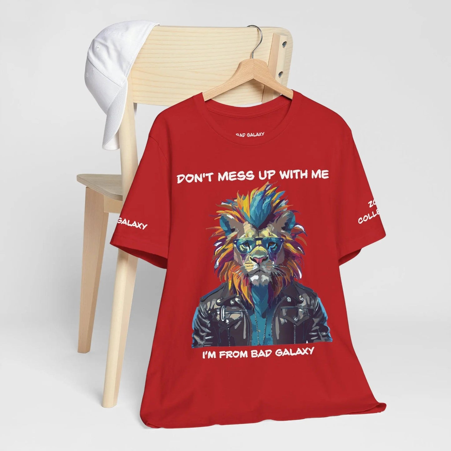 Bad Galaxy Animal T Shirt 100 Percent Cotton Eco Friendly Ink USA Printed Durable Stitching