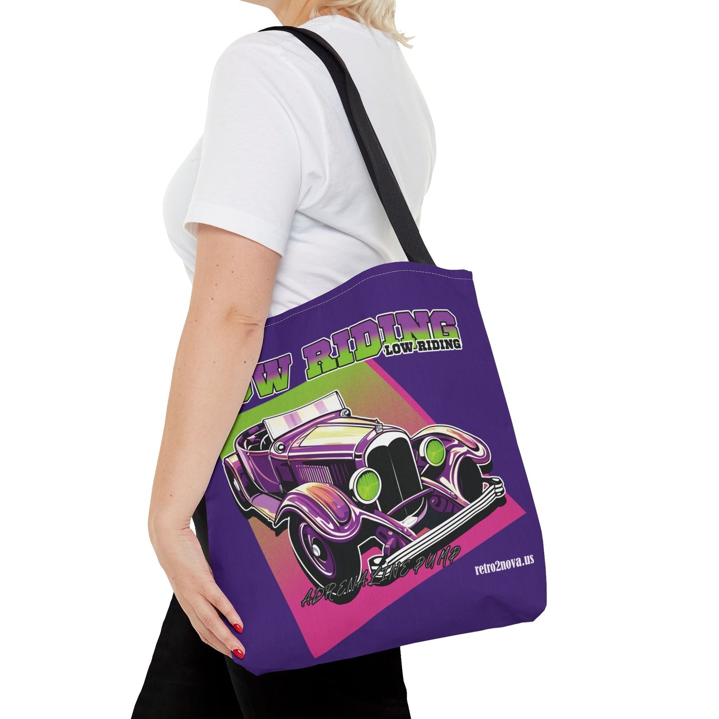 Canvas Tote Bag Classic Vintage Car Design Durable Everyday Carry For Work And Travel