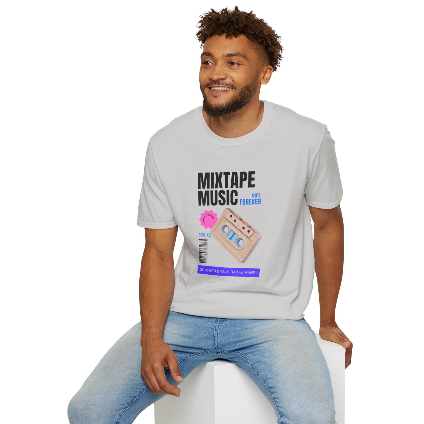Mixtape Music Vintage Cassette T-Shirt Unisex Cotton Retro Audio Graphic Tee