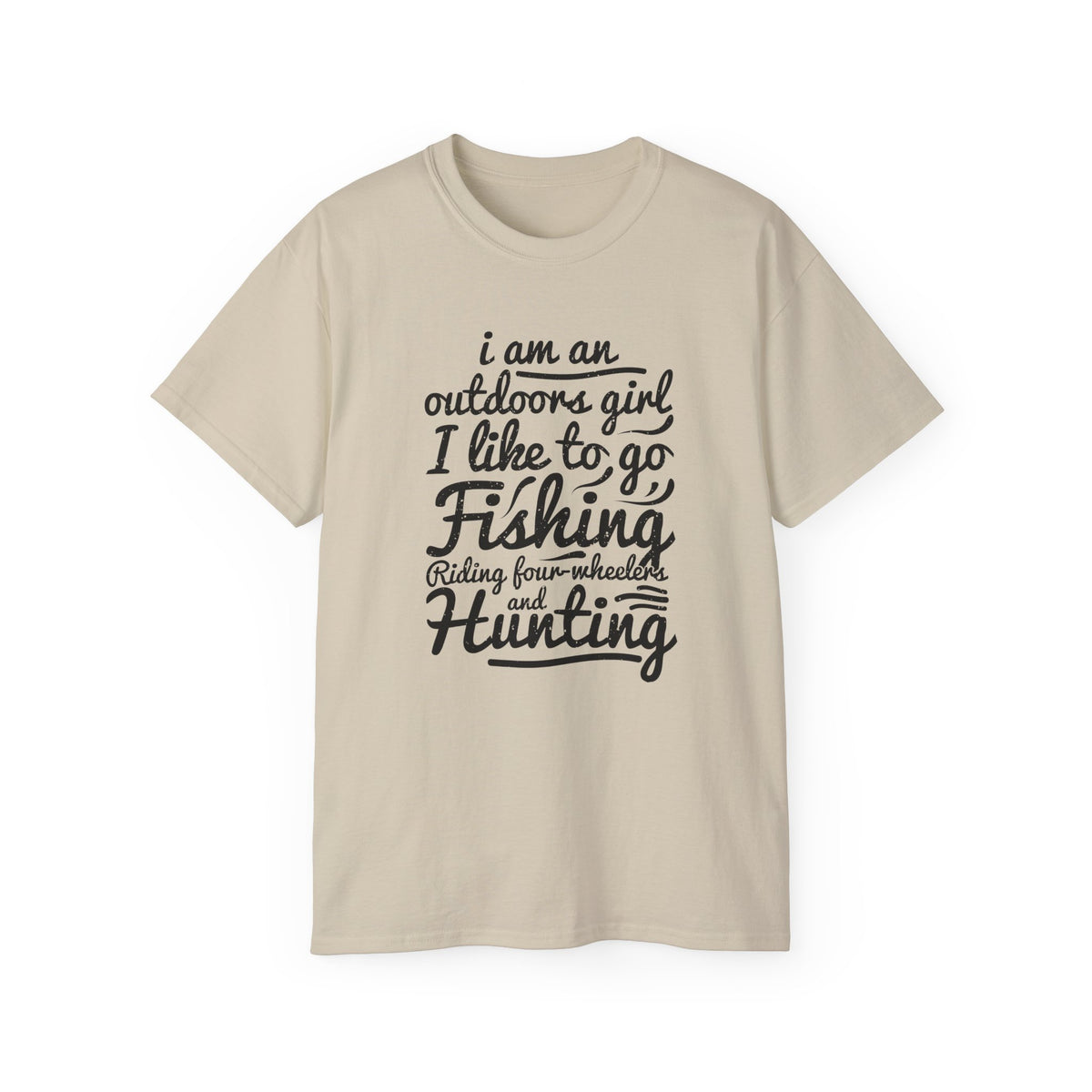 Outdoors Girl I Like To Go Fishing Hunting T-Shirt | Women's Fishing Shirt