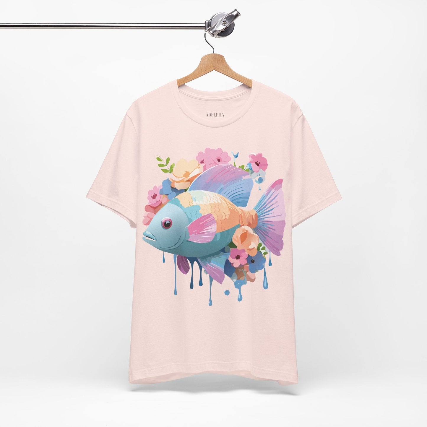 Fish Graphic Unisex 100 Cotton Vintage Artwork Tee 1