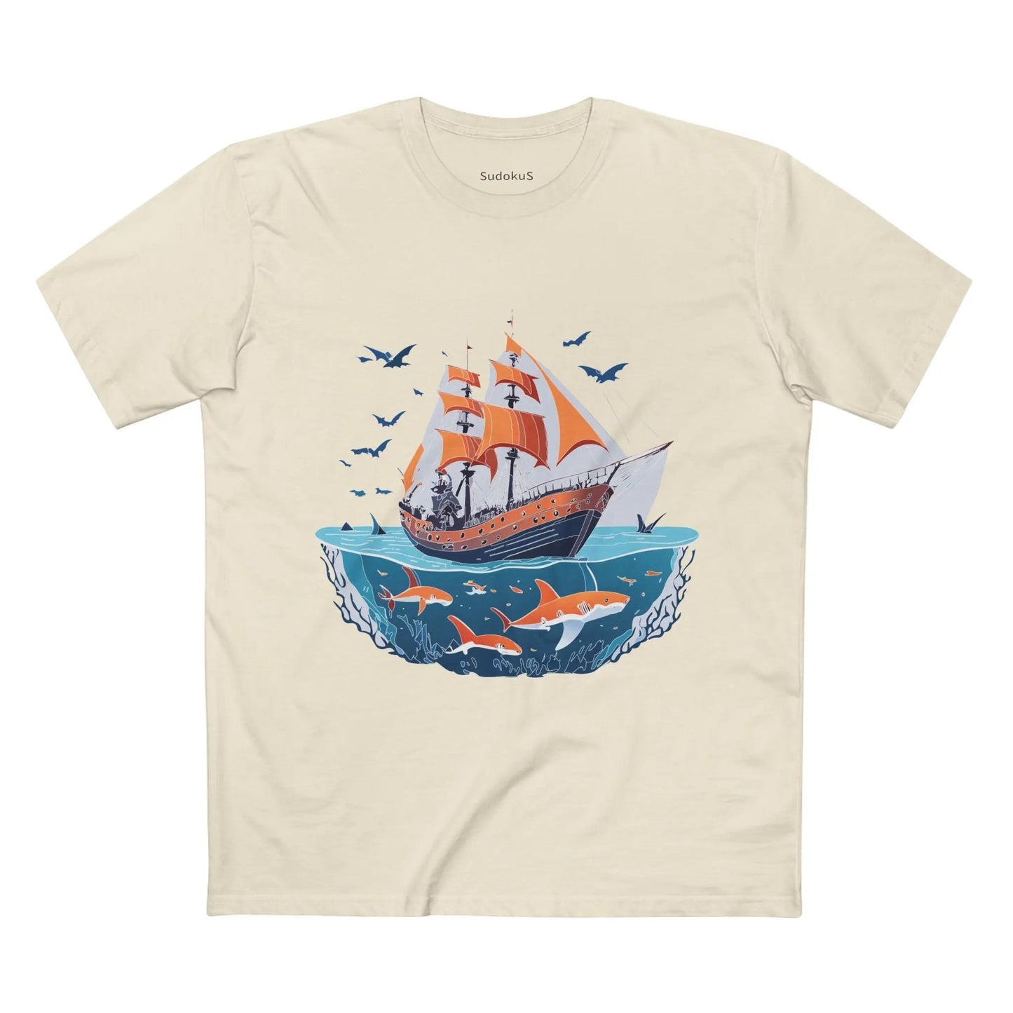 Ocean Coast Graphic Unisex 100 Cotton Staple Tee 24