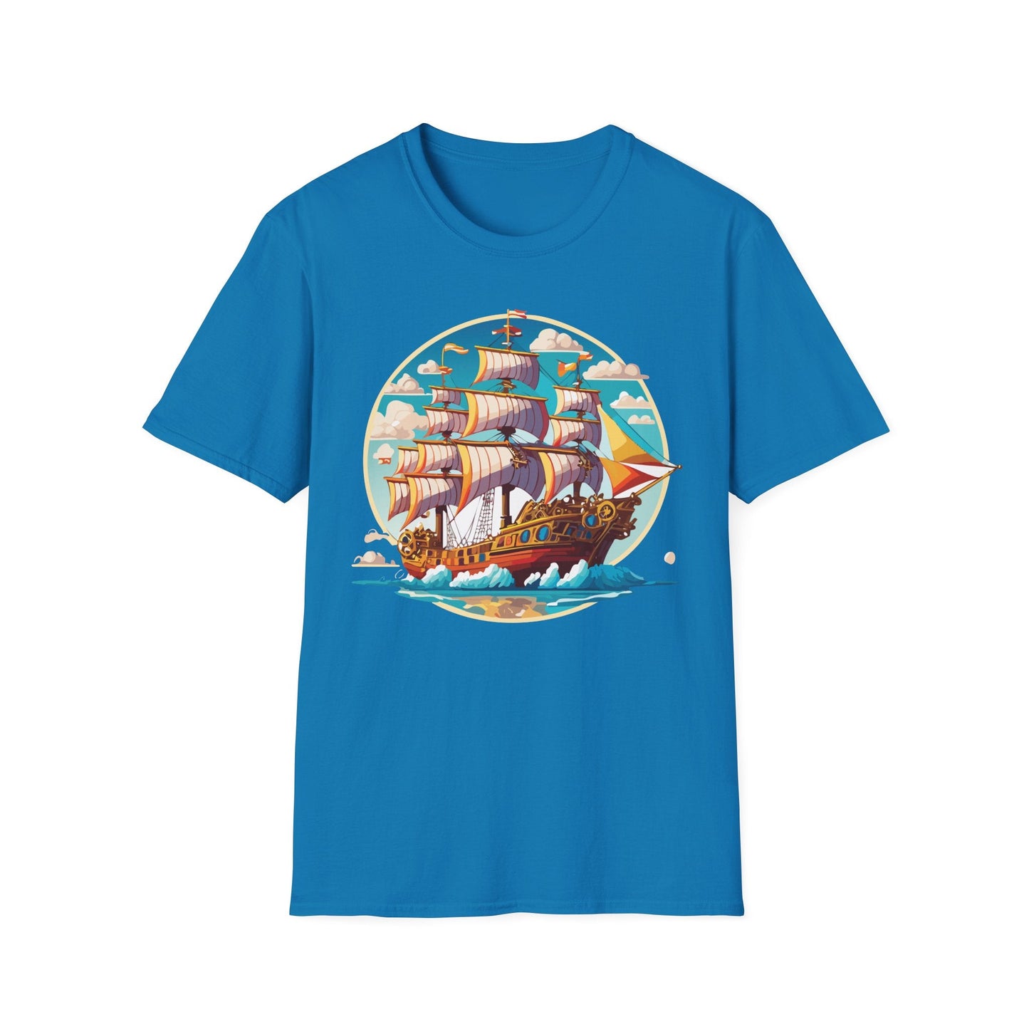 Ship T Shirts Frigate Tee Unisex Vessel Tee Shirt Gildan Softstyle 64000 Cotton Tee Classic