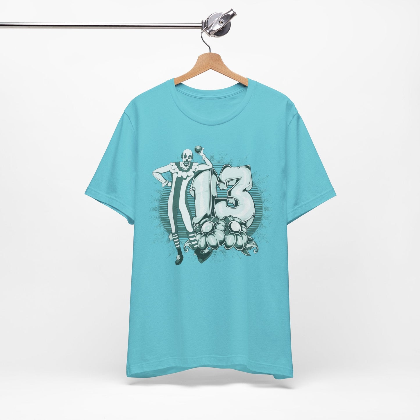 Vintage Clown Graphic Illustration Unisex Cotton T-Shirt Art-39