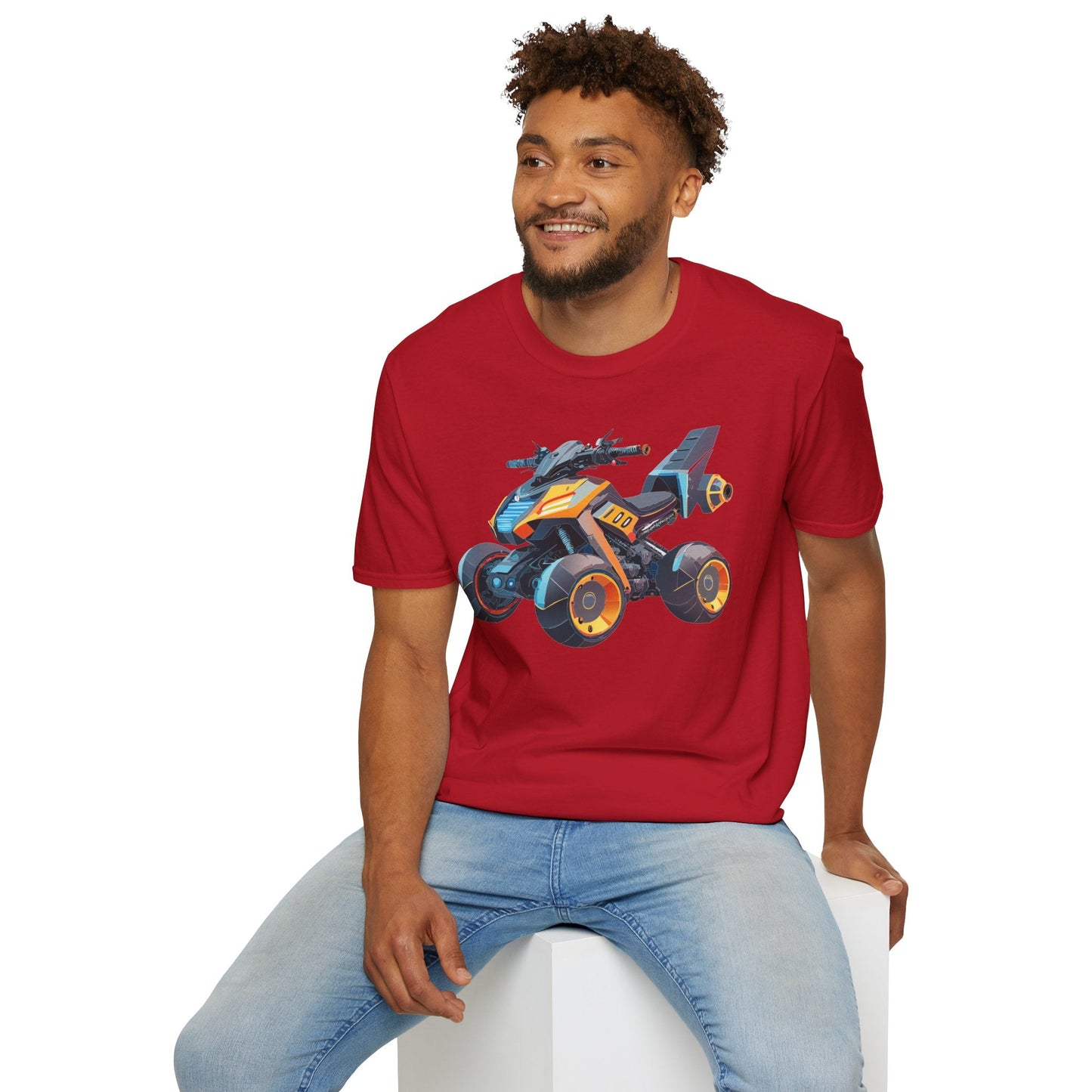 Bike Graphic Unisex Cotton Motorcycle Art Design Tee 6