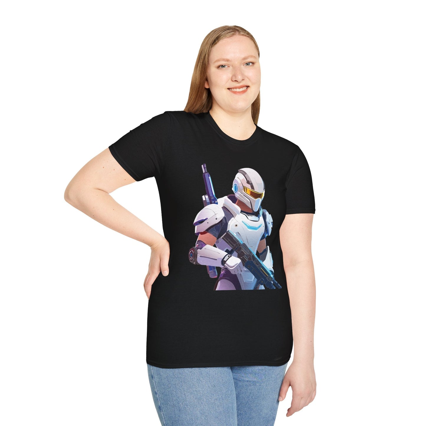 Robocop Graphic Unisex Cotton With Cyber Man Artwork Tee 10