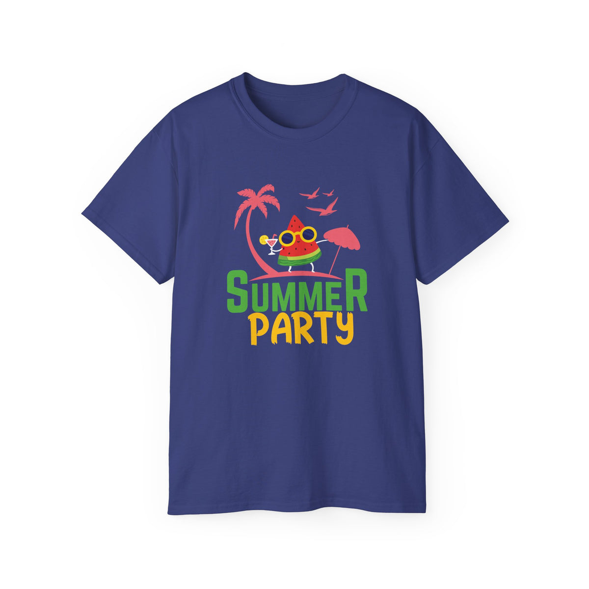 Summer Party Frog Tee | Tropical Palm Cocktail Design