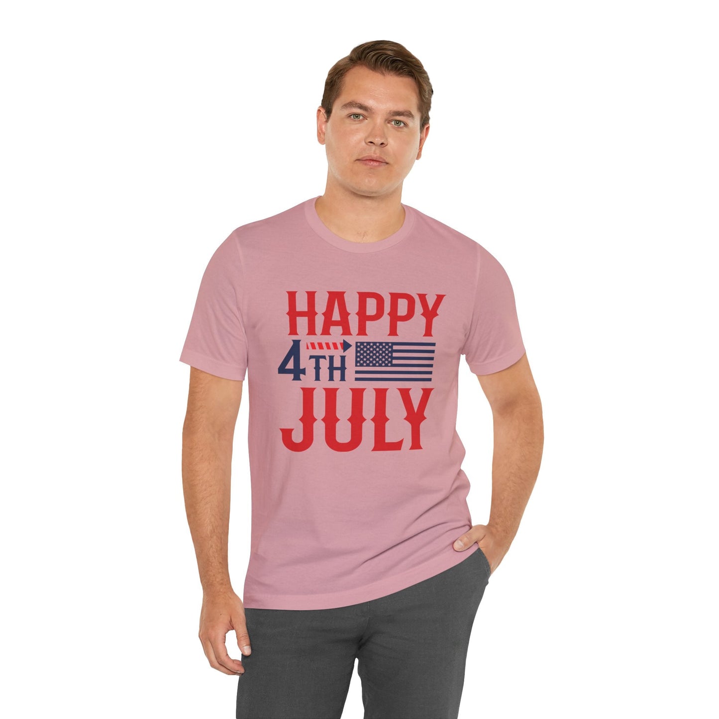 American Flag Graphic Unisex Cotton T-Shirt 011