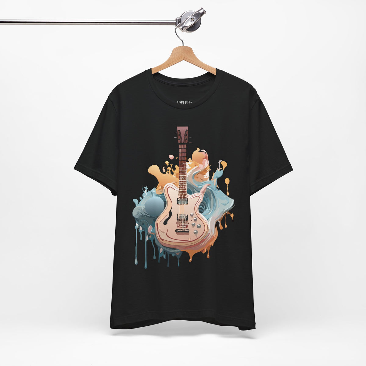 Music Graphic Unisex Cotton Bella+Canvas Tee with Art Design n172