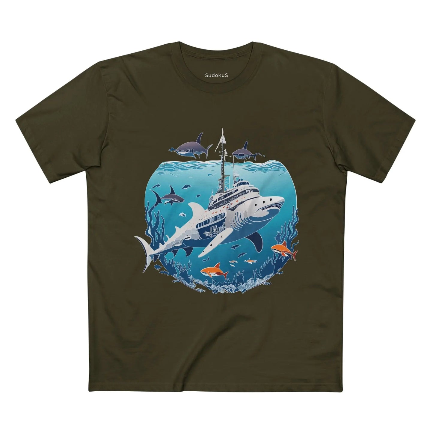 Ocean Coast Graphic Unisex 100 Cotton Staple Tee 8