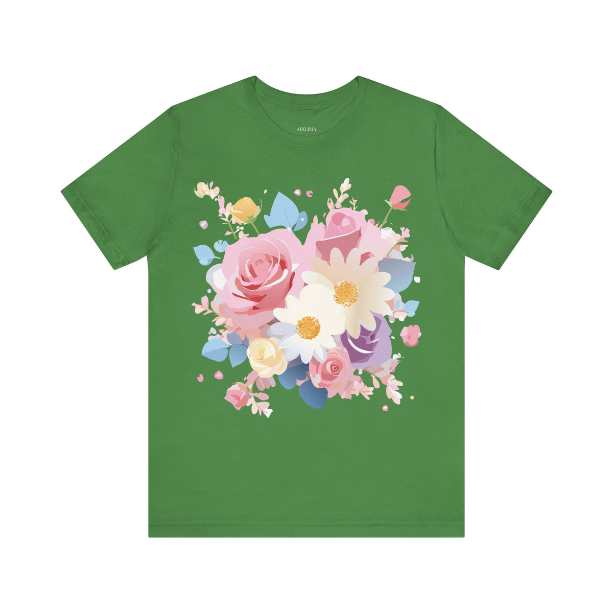 Floral Graphic Tee Shirt - Bella+Canvas Unisex 100 Cotton 12