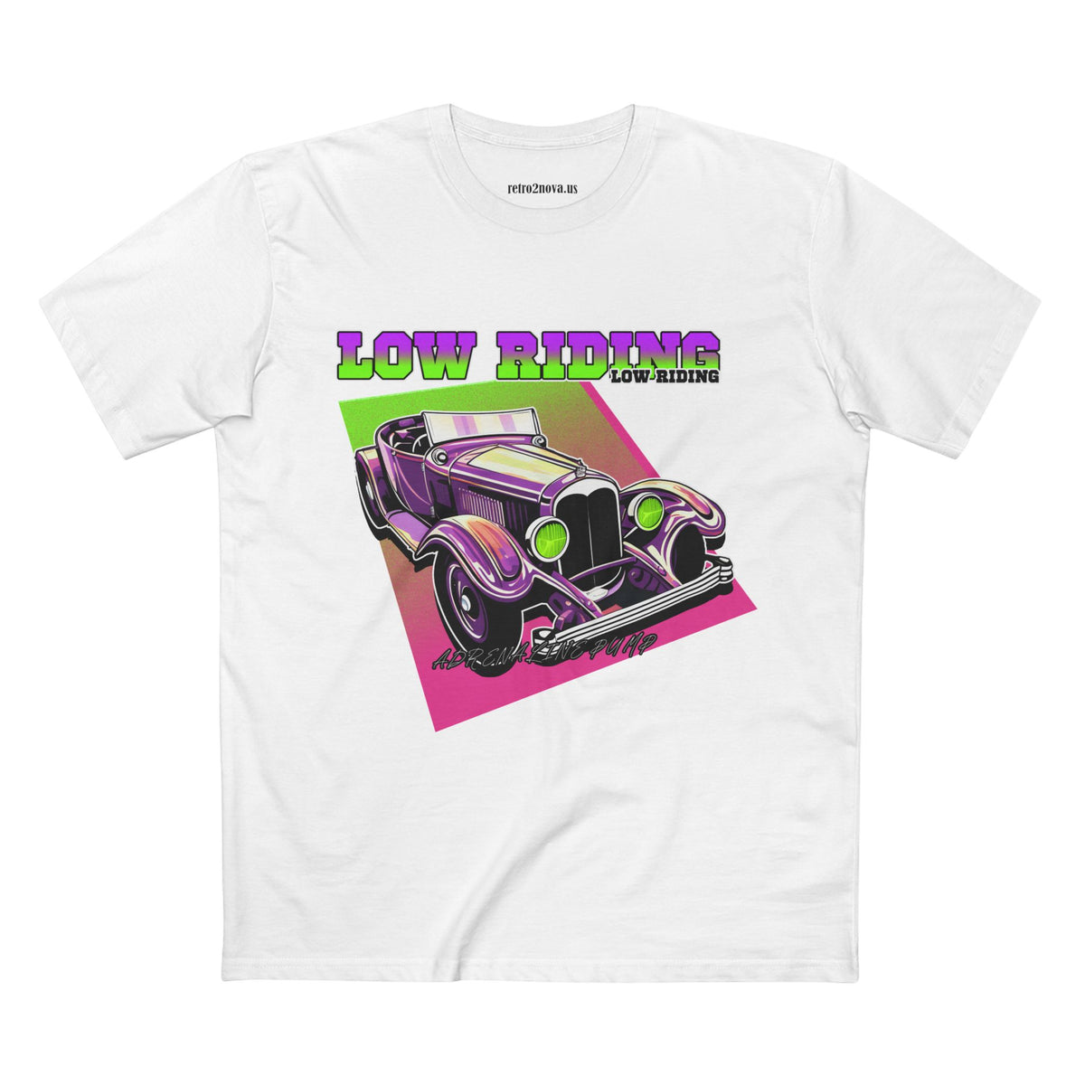 Retro Car Vintage Graphic Tee Staple Unisex 100 Cotton Tee Shirt - RC-9
