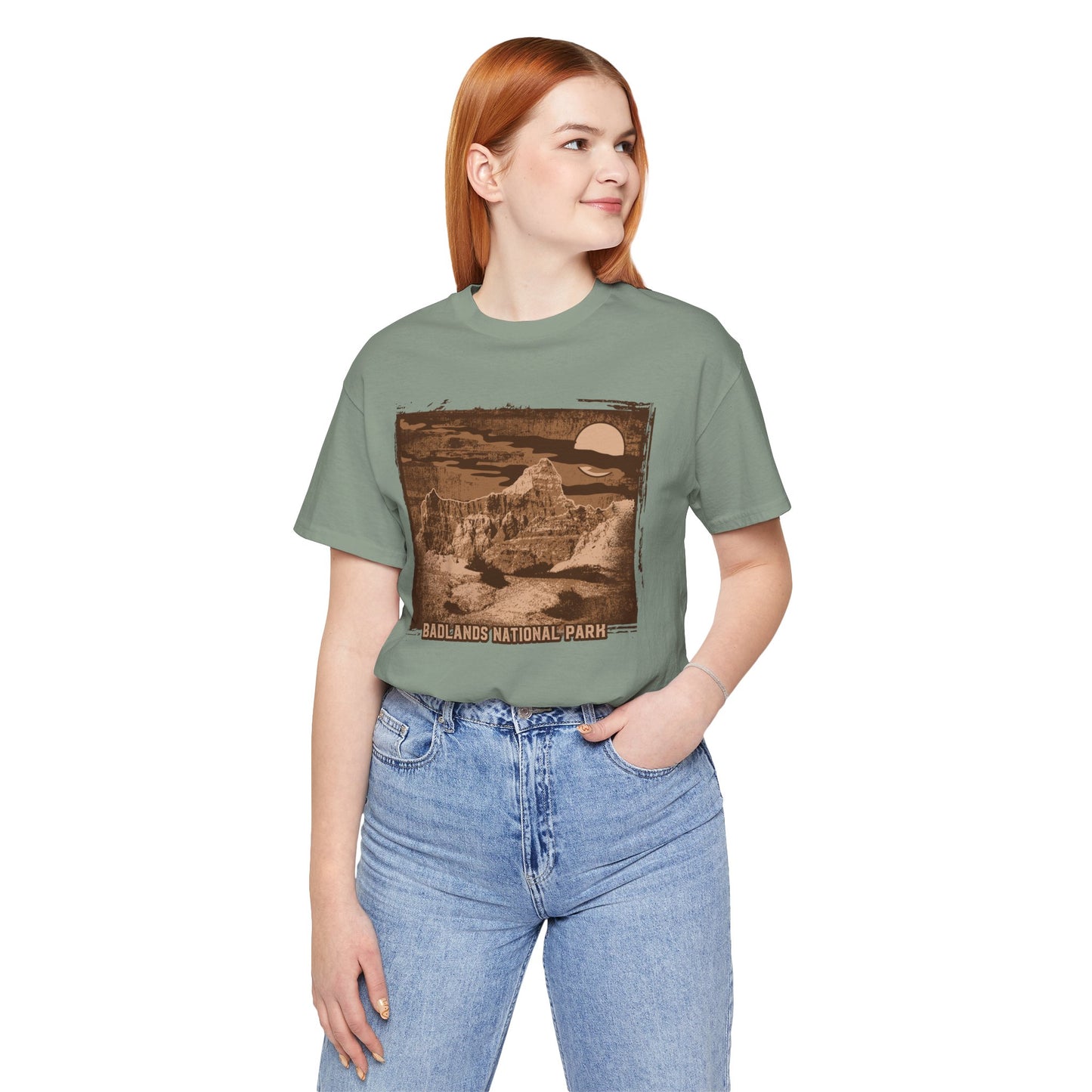 Badlands Retro Poster Graphic Design Tee, Badlands Shirt, Vintage Tees, Art Design T-Shirt, Graphic Tee, Retro Art Shirts