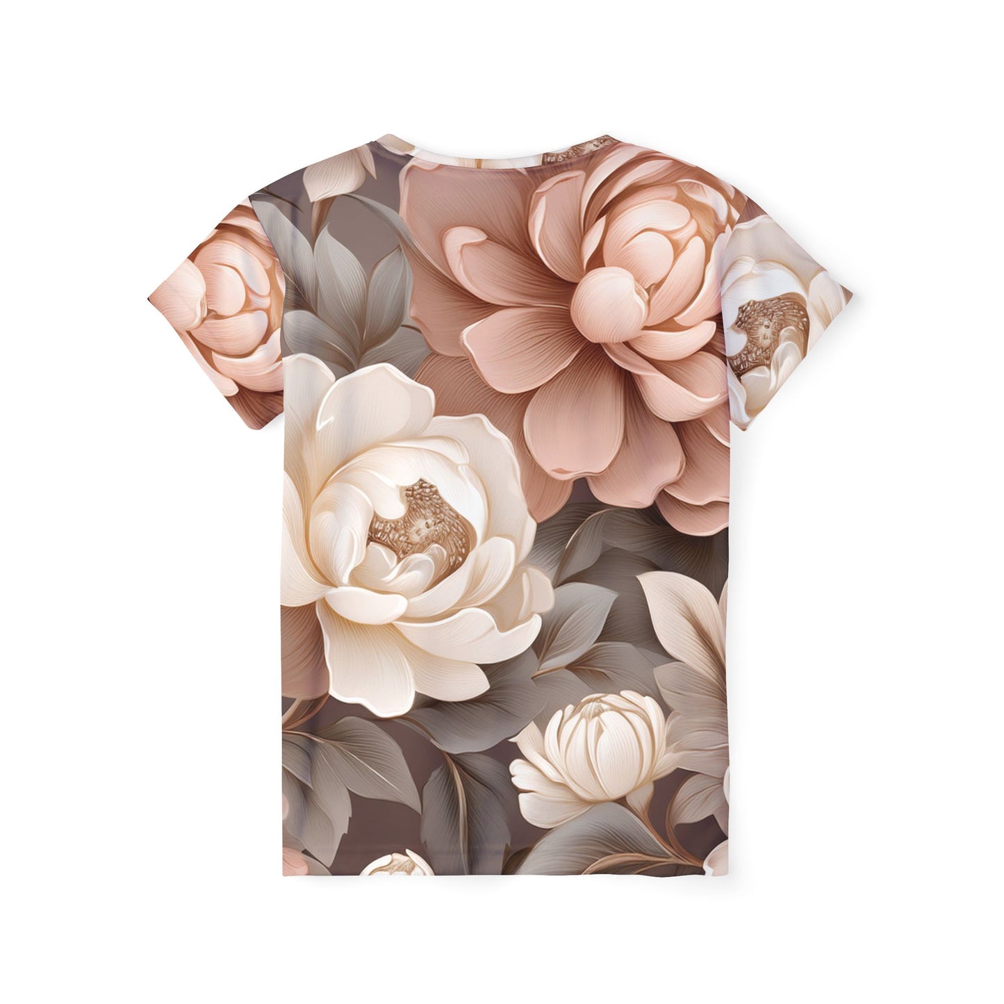 Women Poly T-Shirt with Floral Print