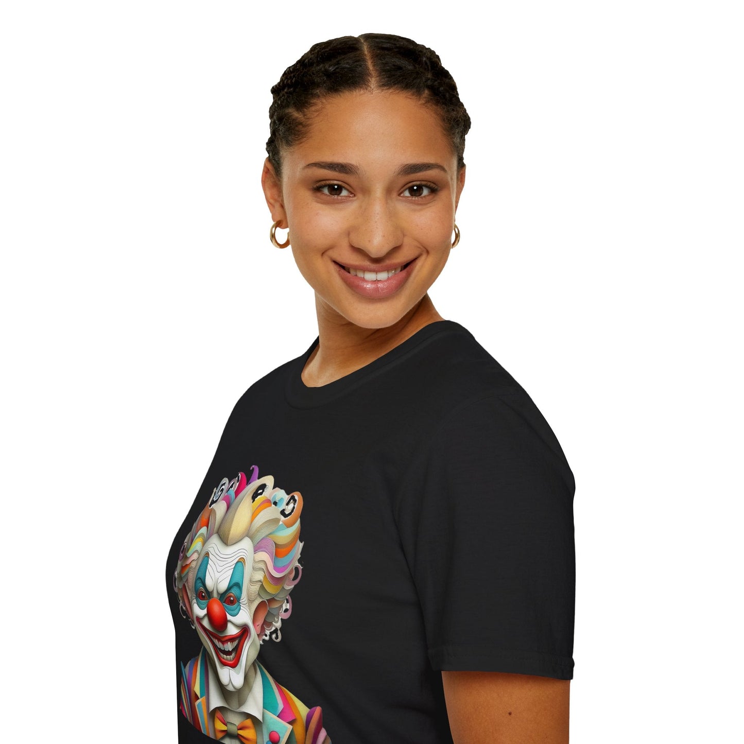 Clown Shirt Unisex T Shirt With Funny Man Circus Motif And Scary Man Design Graphic Print