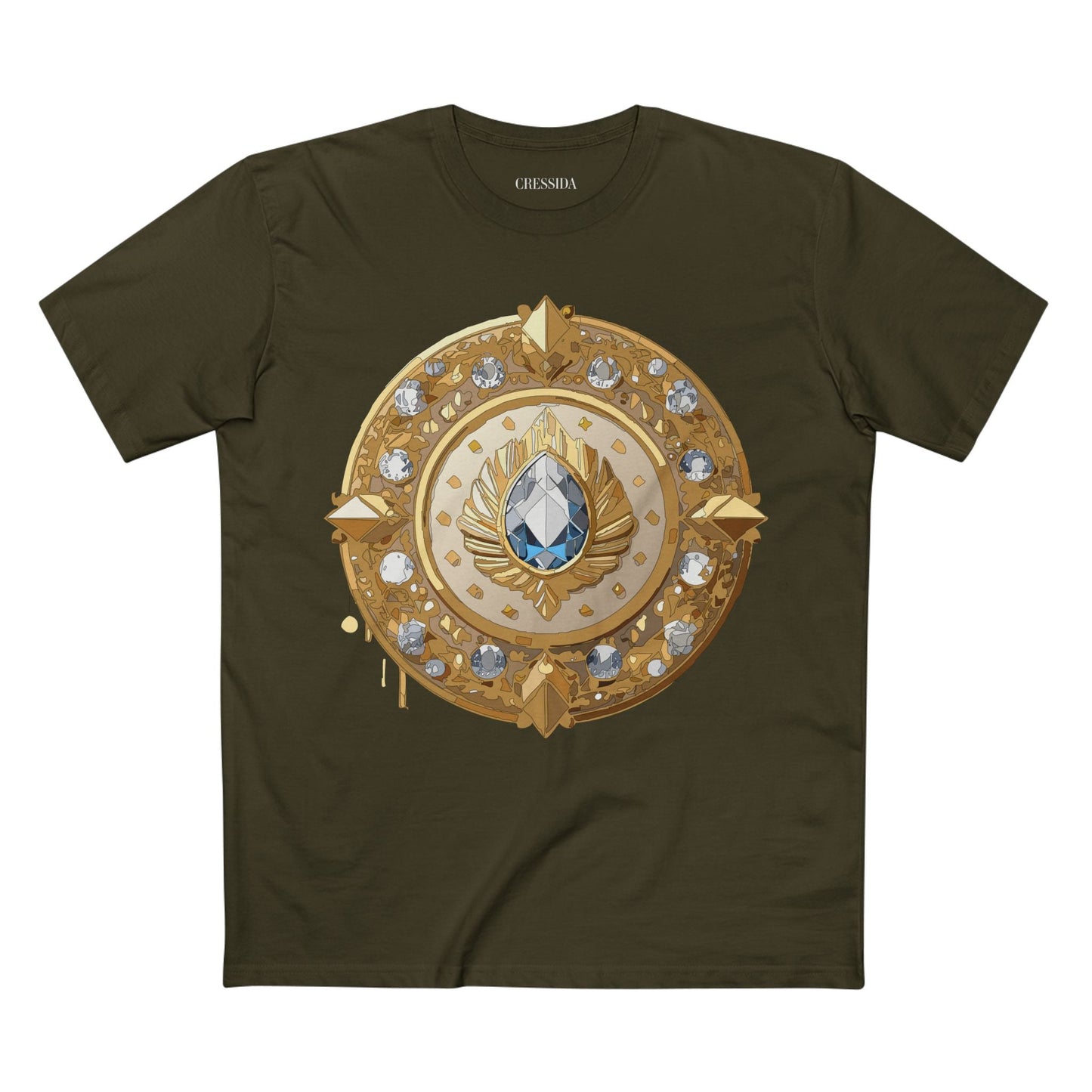 Medallion Graphic T-Shirt Unisex 100 Cotton With Gold Art Design Medal Tee 26