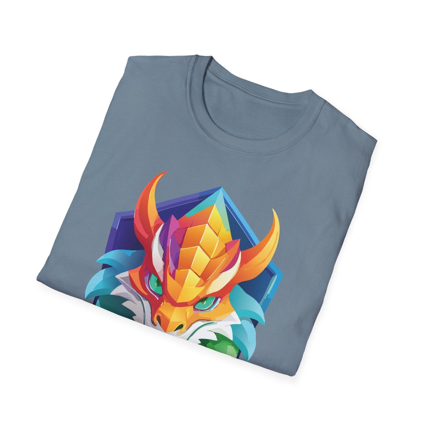 Dragon Graphic Unisex Cotton Softstyle Art Design Tee With Animals 6