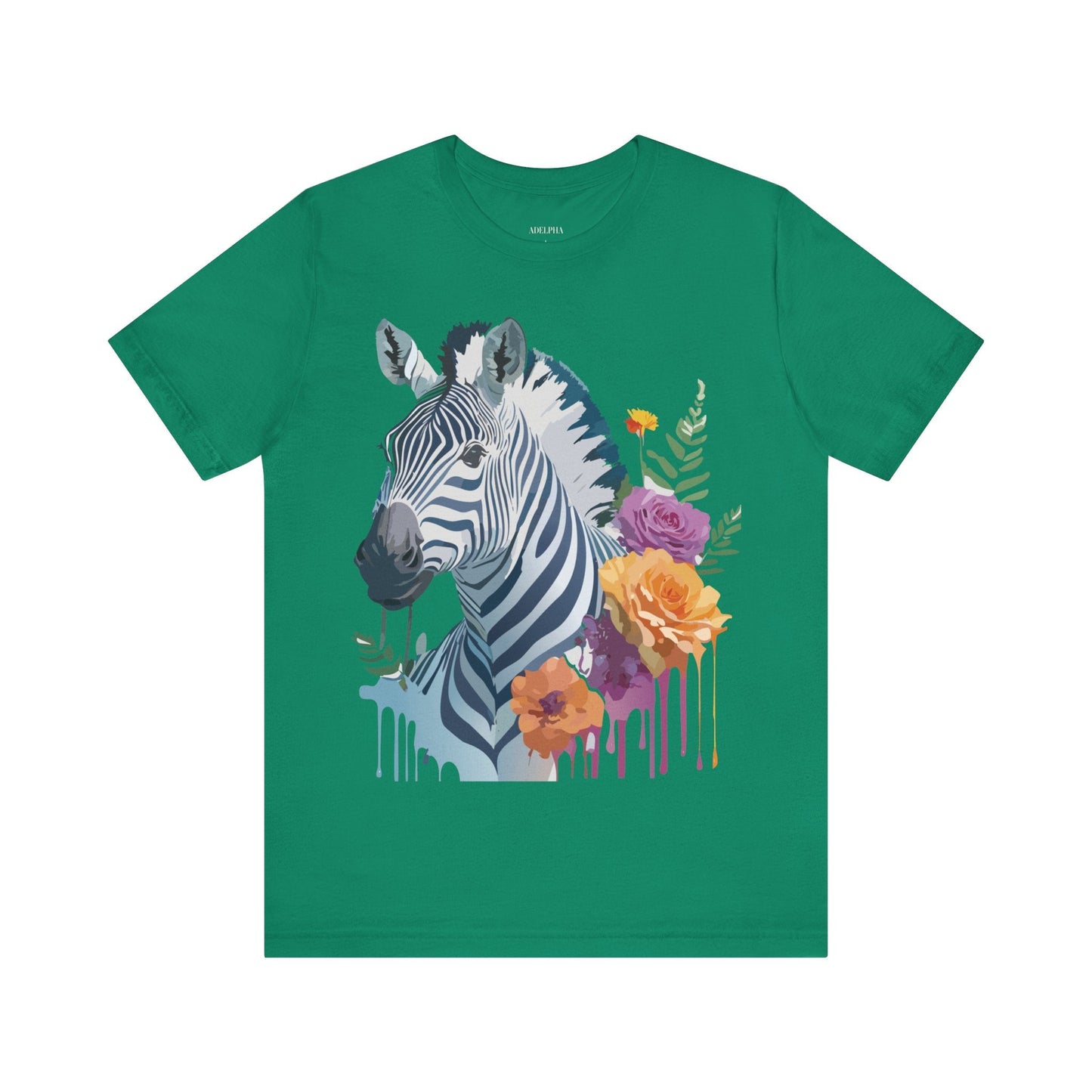Zebra Graphic Unisex 100 Cotton Vintage Animal Art T-Shirt 4